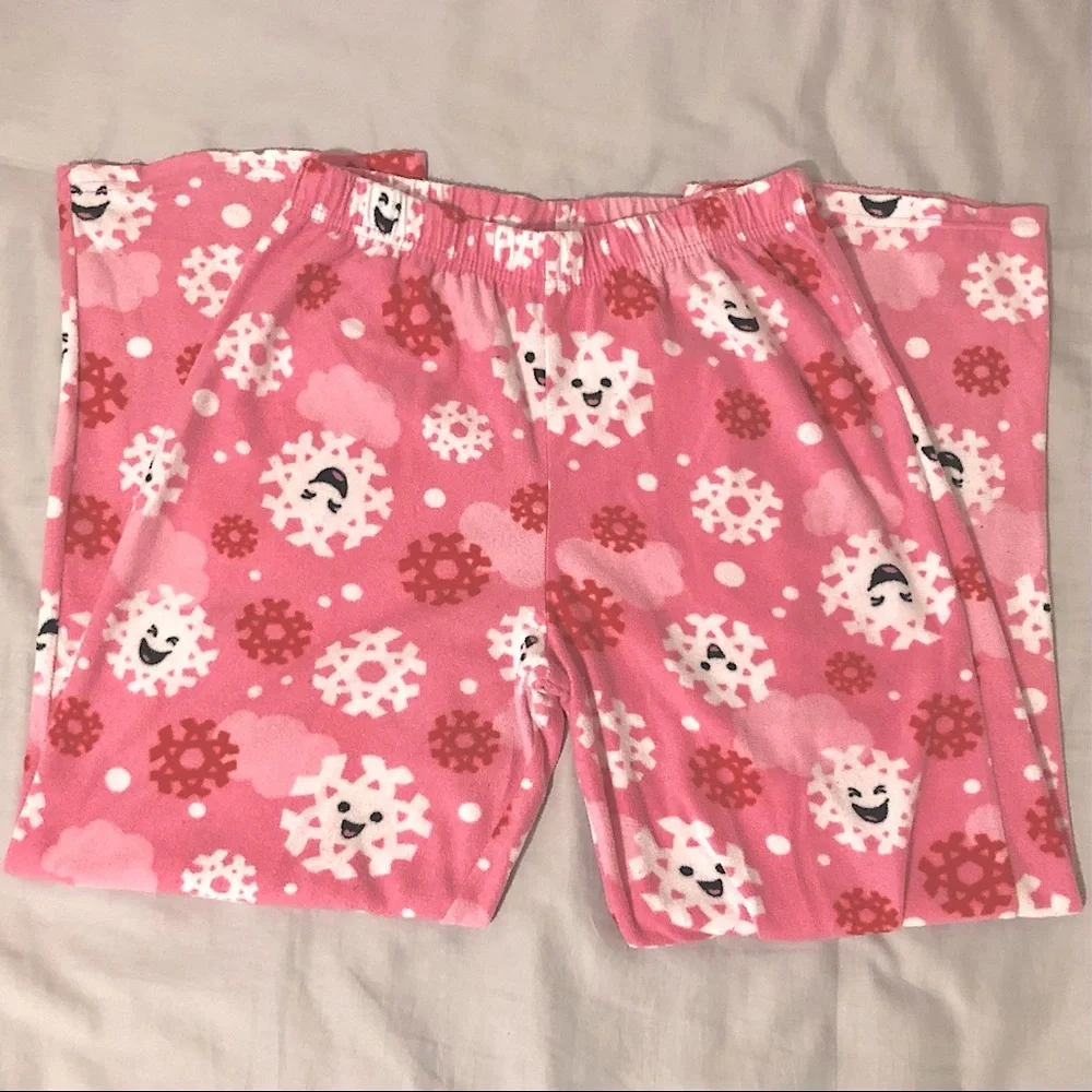 Girl’s Snowflake Pajama Bottoms